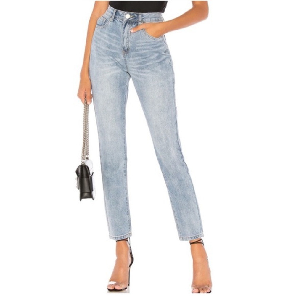 By the way. Laura High Rise Light Wash Boyfriend Jeans
